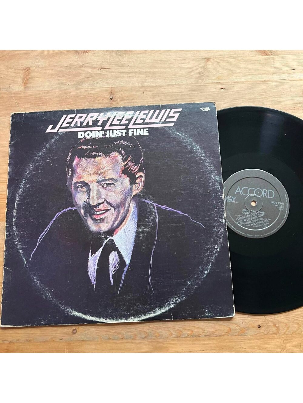 Jerry Lee Lewis - Doin' just Fine 33rpm VG+ VR26